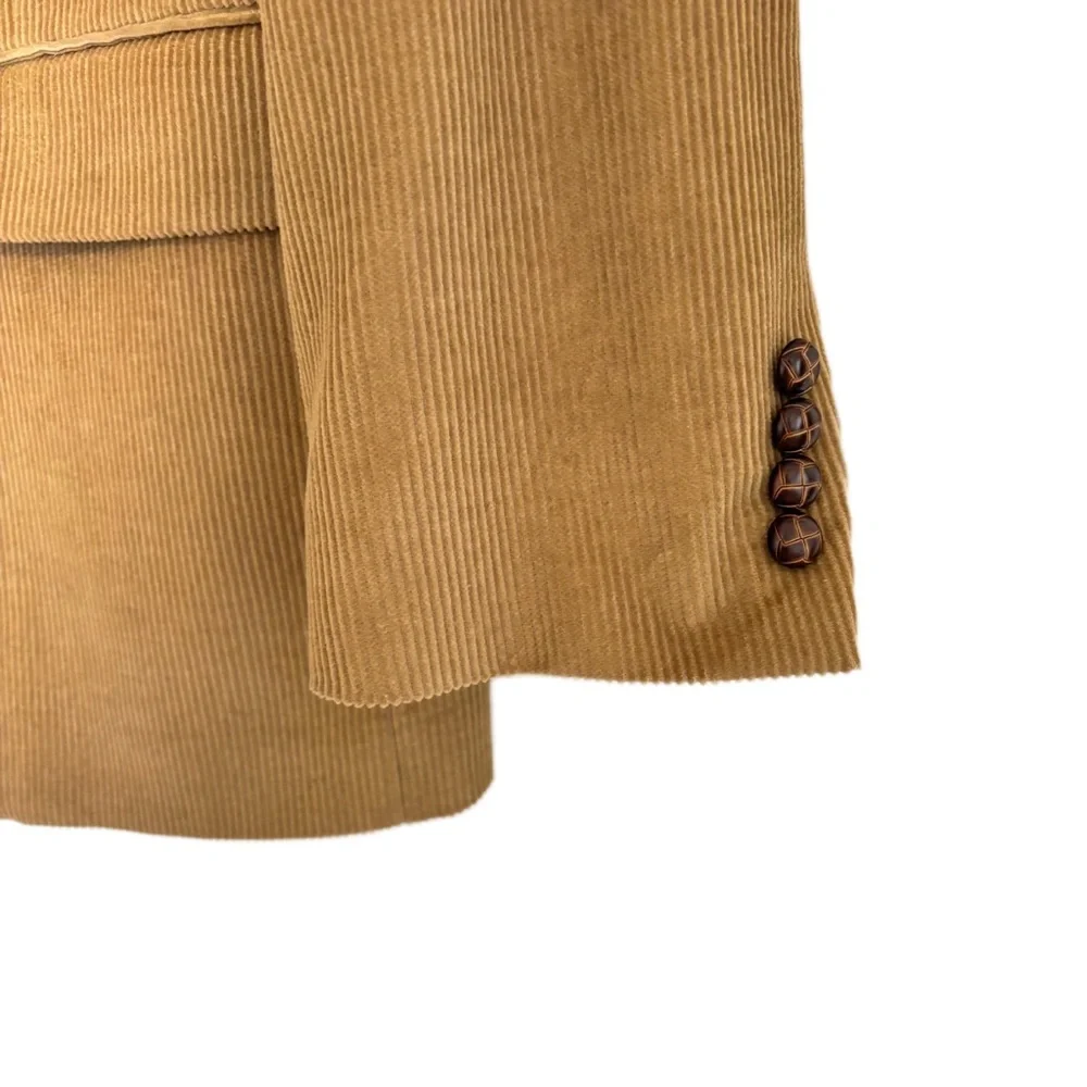 LAUREN RALPH LAUREN Men's Tan Blazer Cotton 40S/XL - Picture 3 of 14